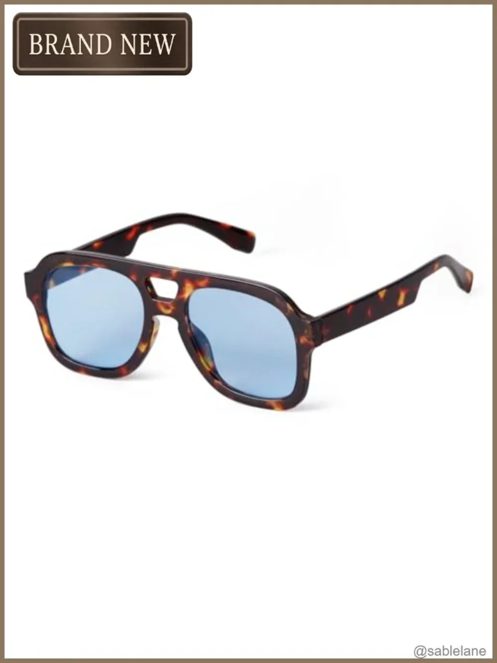 Oversized Aviator Sunglasses Men Women UV400 Protection